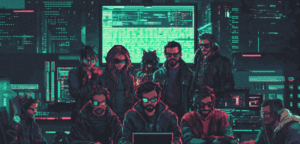 Team image representing AI Phishing as a Service turning corporate.