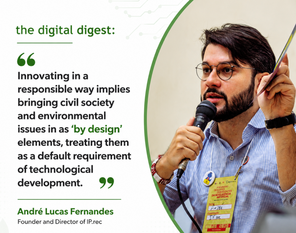 André Lucas Fernandes's quote image on sustainable AI infrastructure