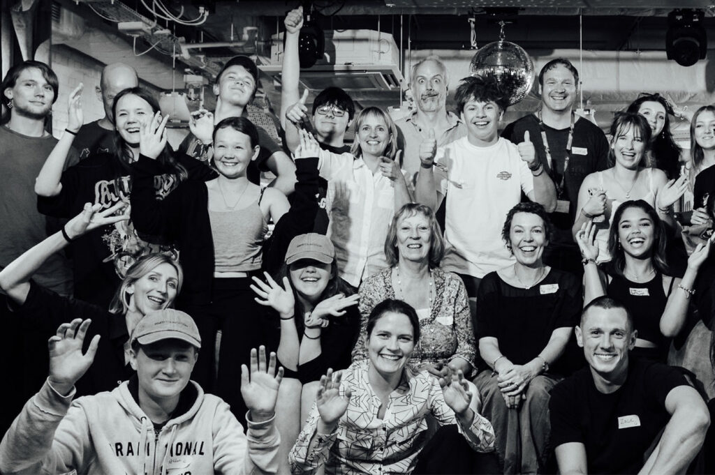 Oscar-winning actress Olivia Colman celebrates with participants at KOKO's "Day of Inspiration," a cornerstone initiative under the foundation’s framework to safeguard community access to creative expression.